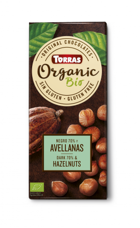 TORRAS Organic - Horká čokoláda 70% - lieskovce